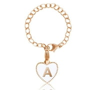 Trayknick Metal Tumbler Hanging Charm Tumbler Letter Charm Love Heart A-z Letter Water Cup Mug Handle Decoration Hanging Chain Pendant Tumbler Accessories